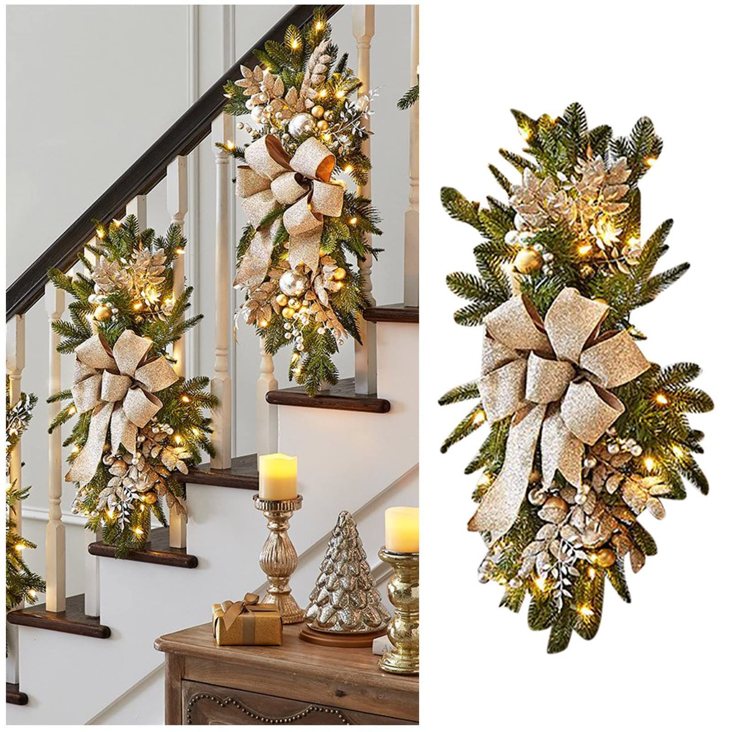 Handmade Christmas door decoration Hanging Christmas Wall Decoration