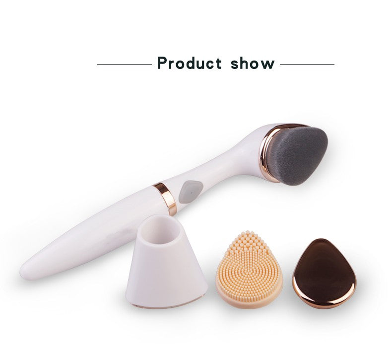 Three-in-one multifunctional face wash brush