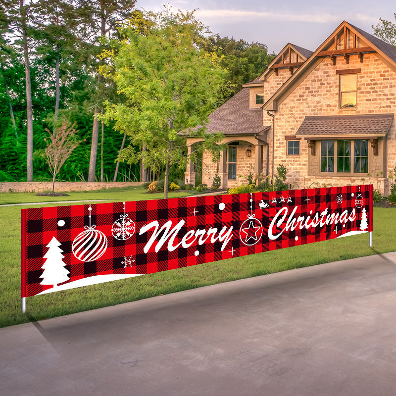 Christmas Decorations Alphabet Banner Holiday Party Dress Up