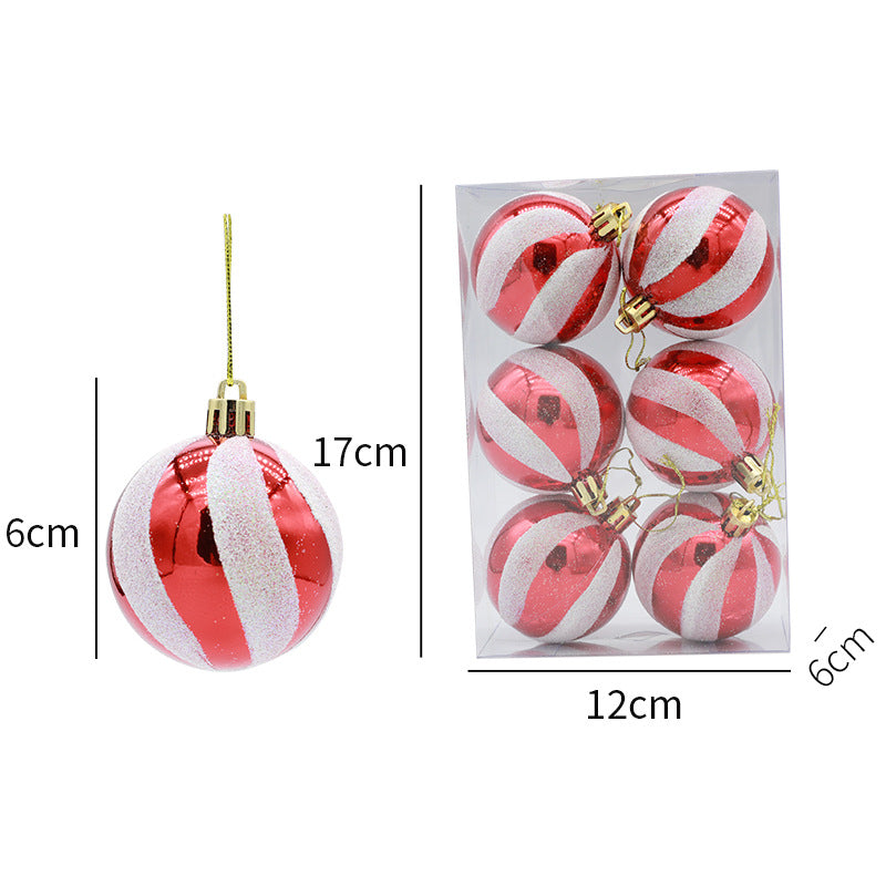 6cm Painted Christmas Ball Decor