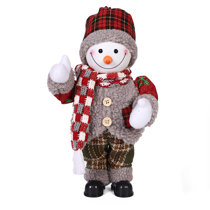 30cm Electric Christmas Old Man Decorations