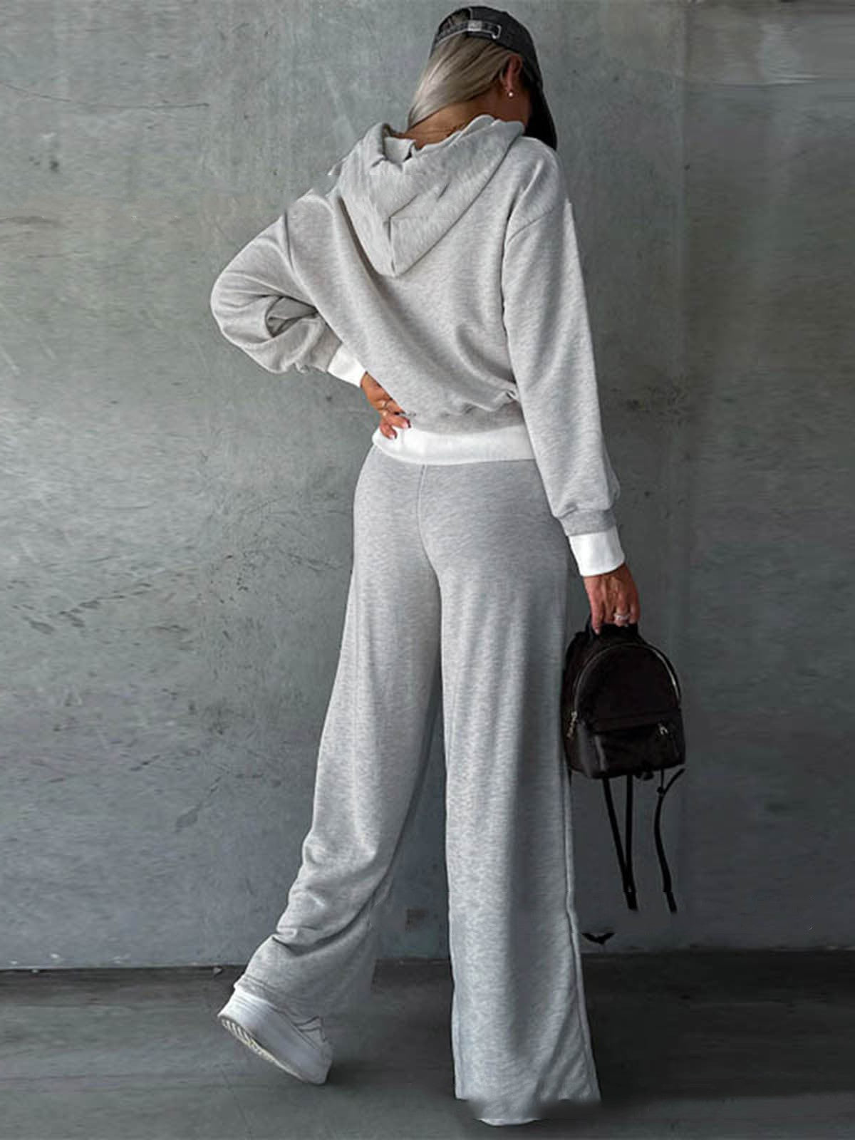 Relaxed-fit Hoodie Top Two-piece Pants