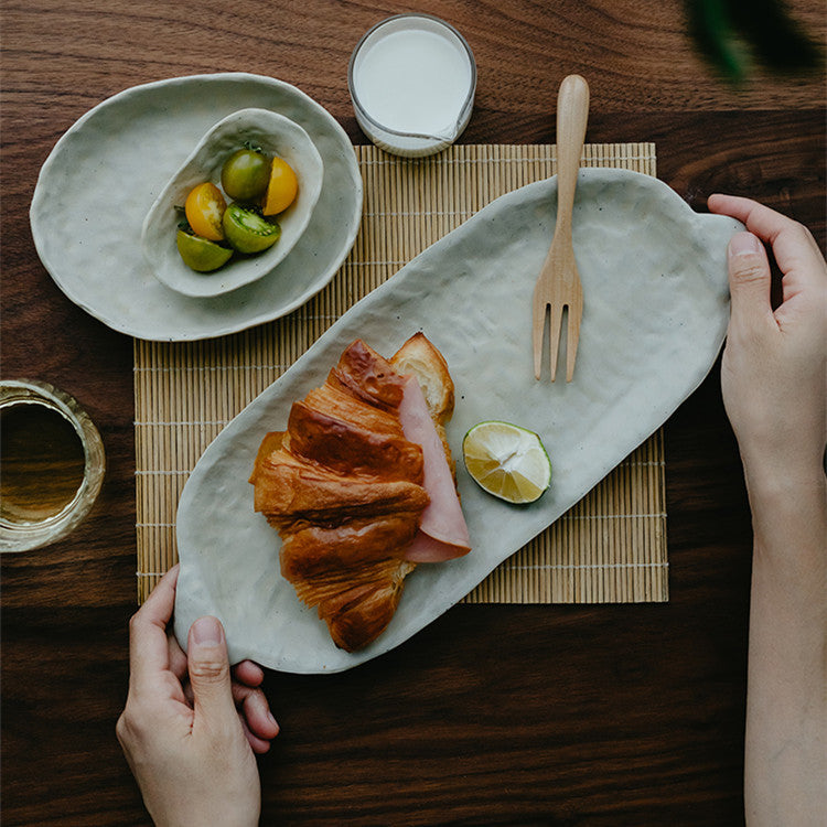 Japanese Hand-kneaded Creative Retro Ceramic Tableware Set