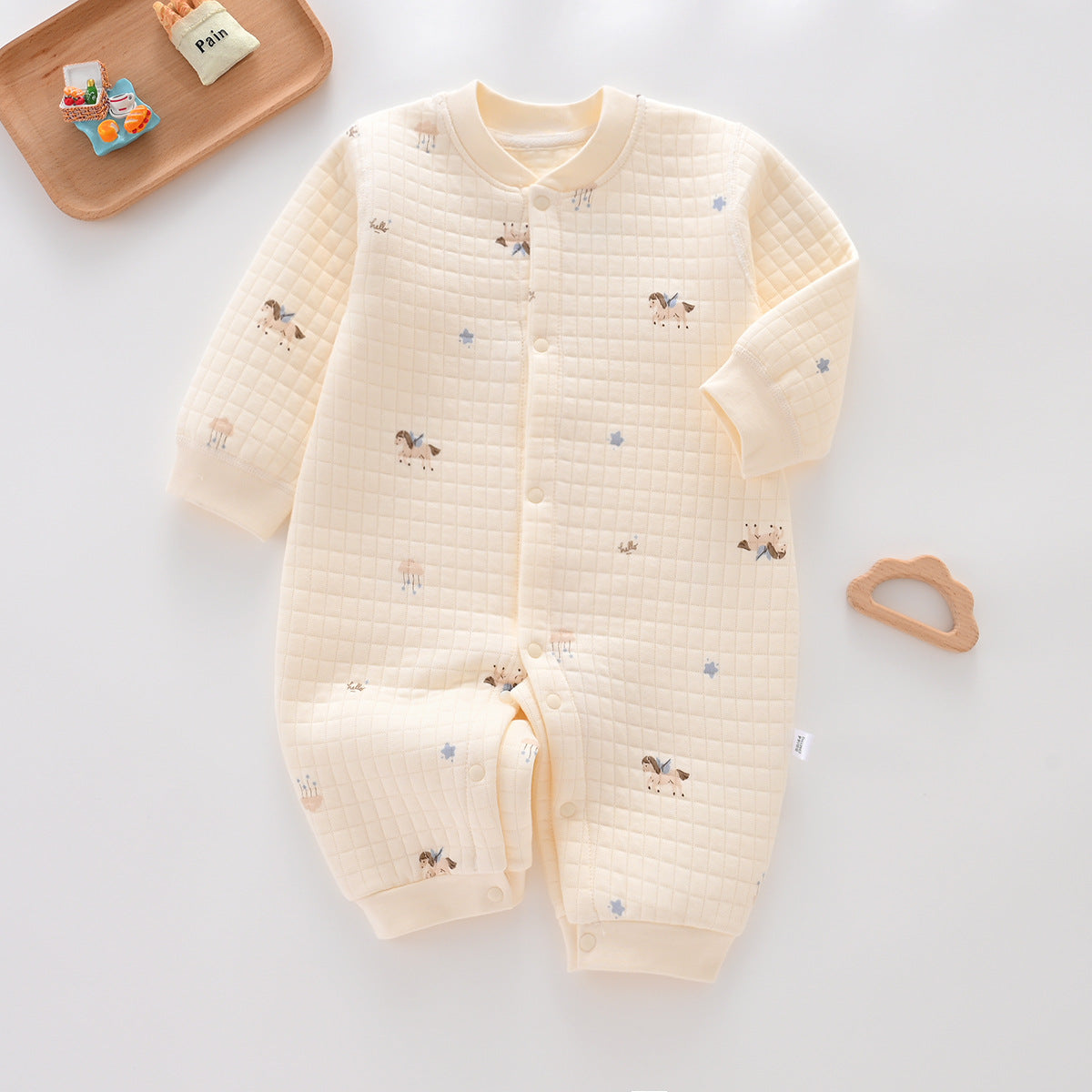 Baby Girl Siro Spinning Cotton Jumpsuit