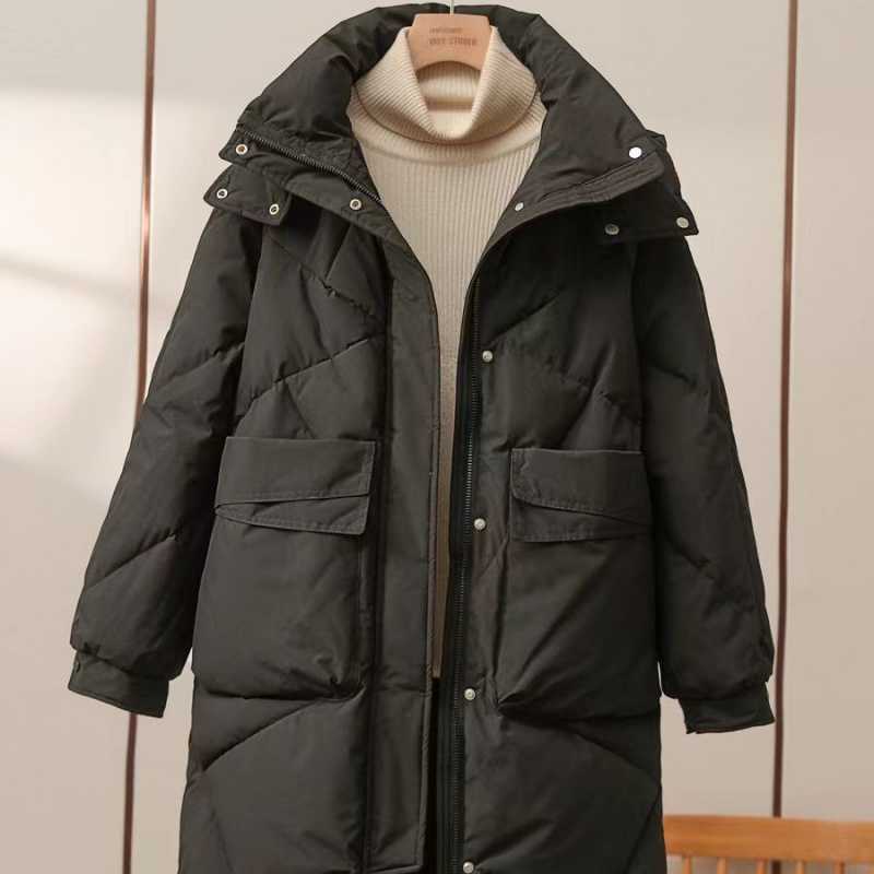 Women's Mid-length Cotton-padded Coat Thickened Warm Plus Size Coat