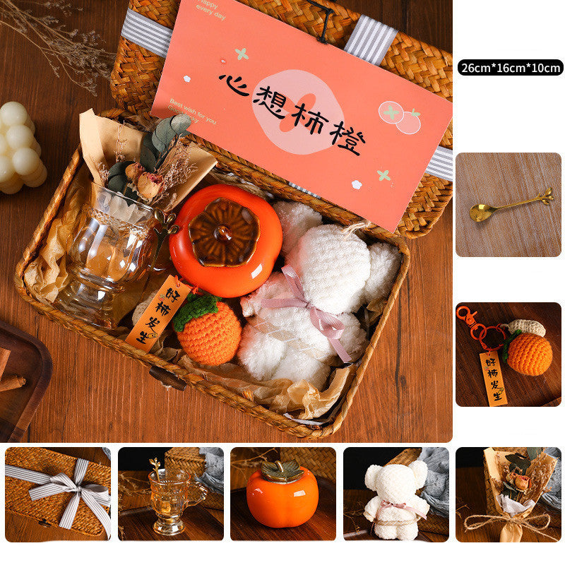 Creative Persimmon Light Luxury Gift Box Set