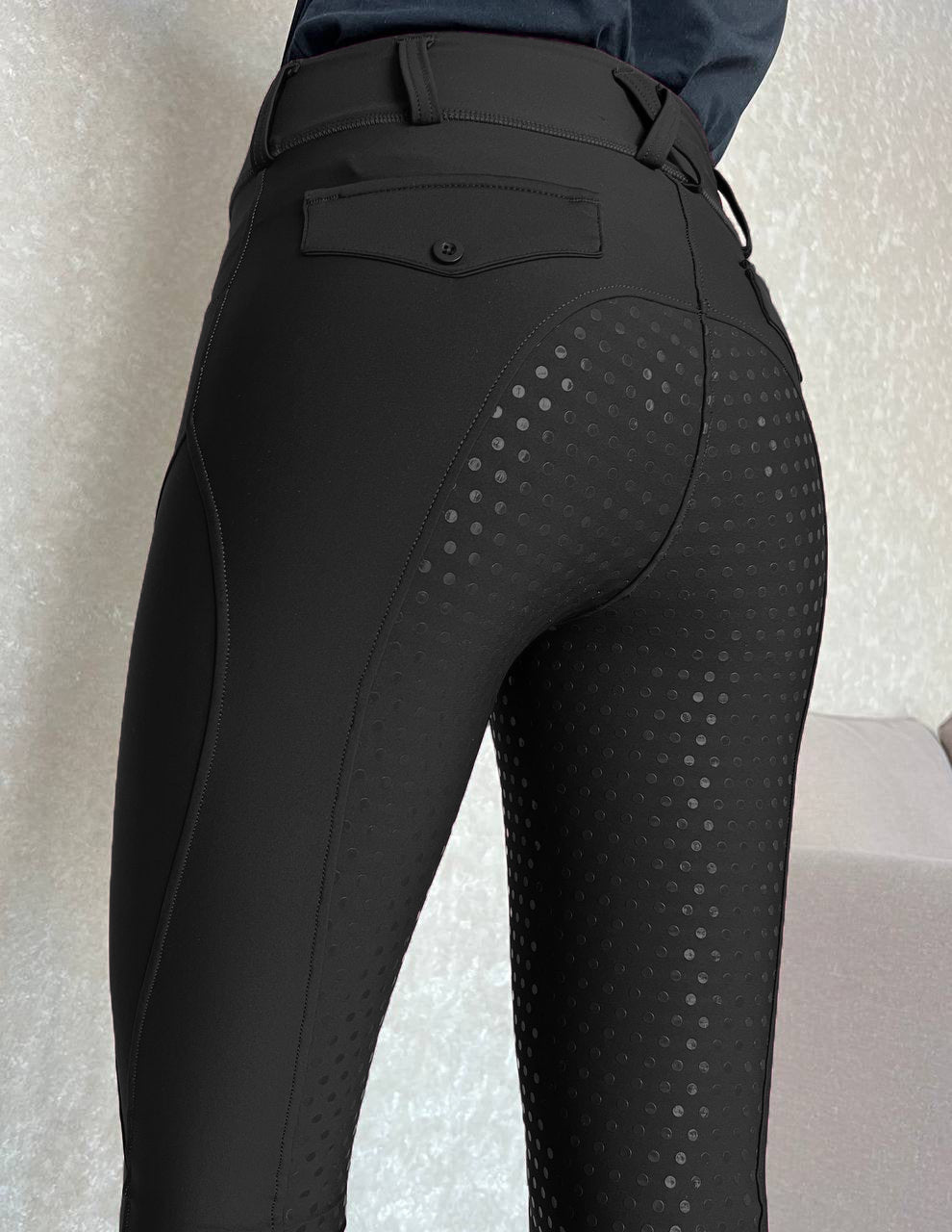 Full-seat Silicone Equestrian Pants Anti-Pilling Outdoor Riding Tights