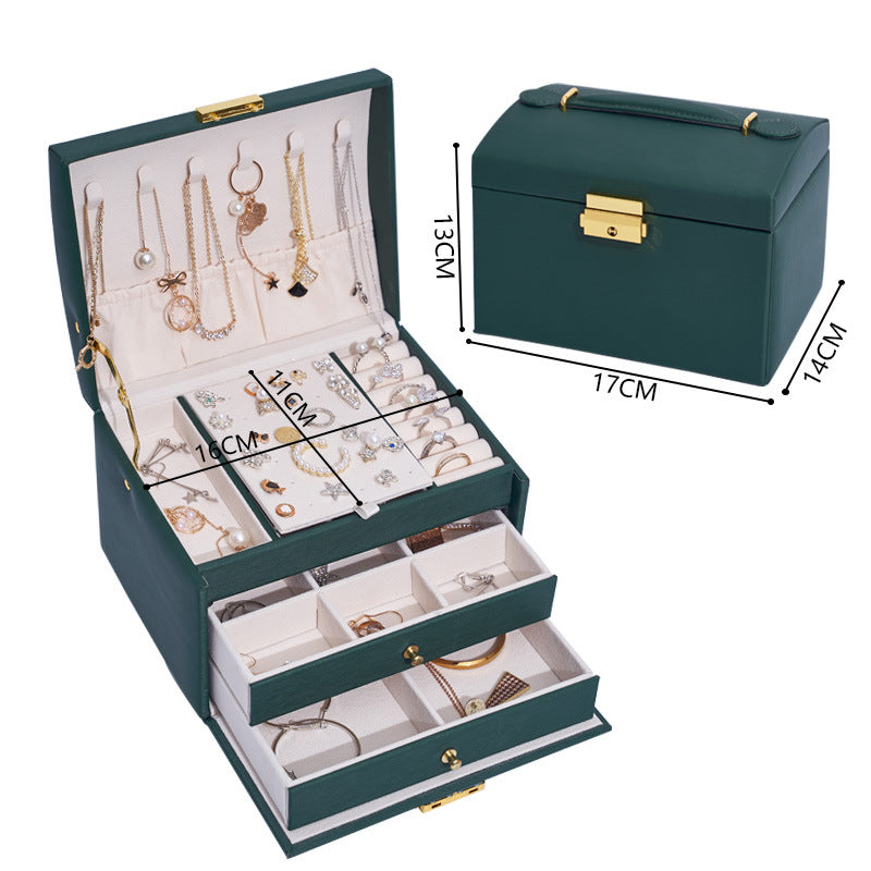 Large Jewelry Storage Multi-layer Suitcase