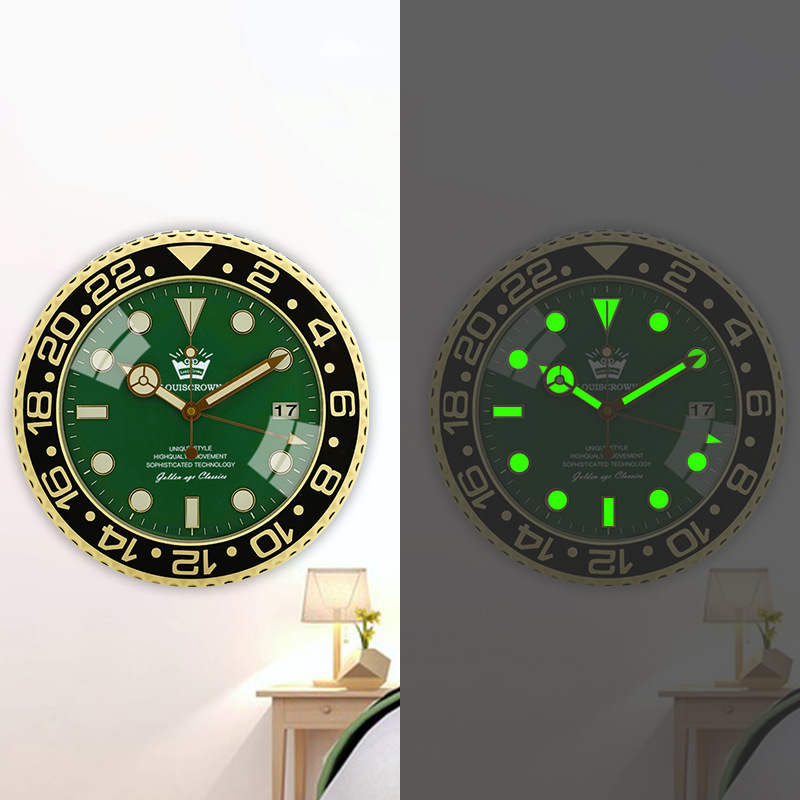 Modern Light Luxury Golden Creative Wall-mounted Luminous Clock