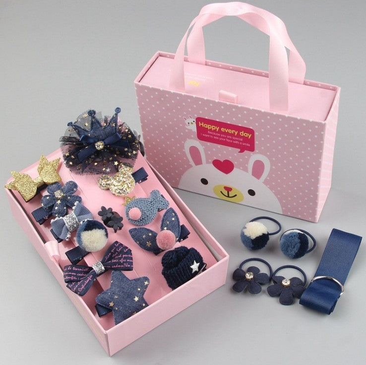 Children's Clip Hair Accessories Set Gift Box