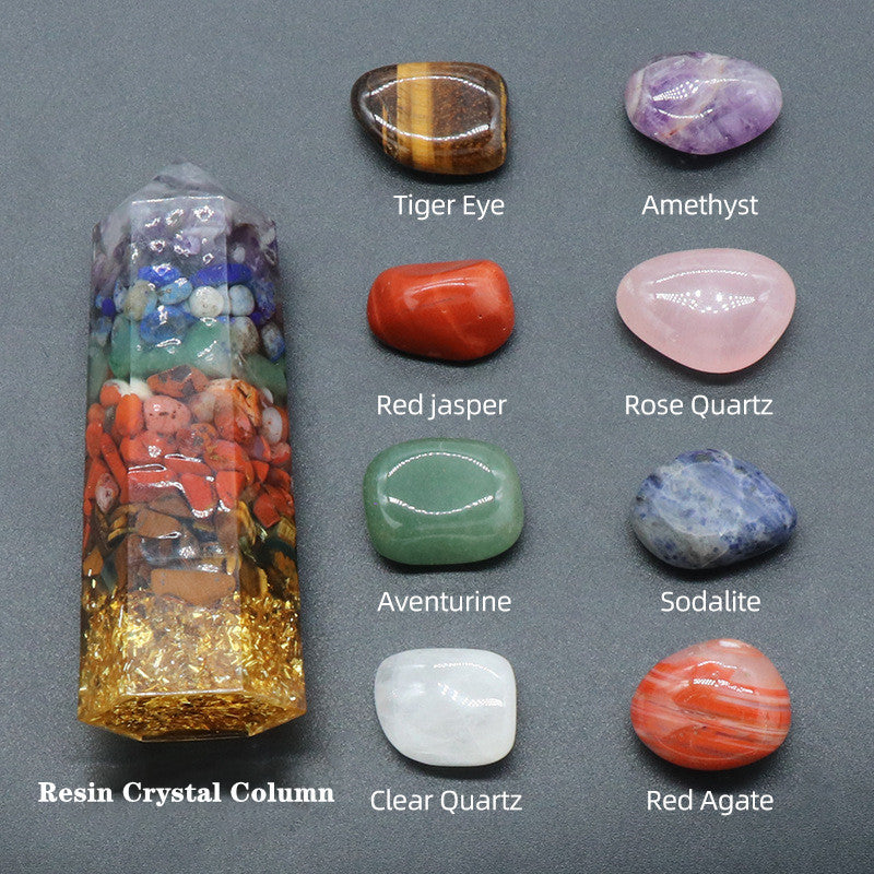 Colorful crystal stone gift box