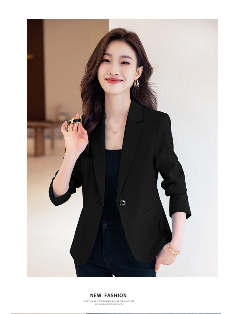 Woman’s blazer Padded Shoulder Small Women's Short Suit blazer