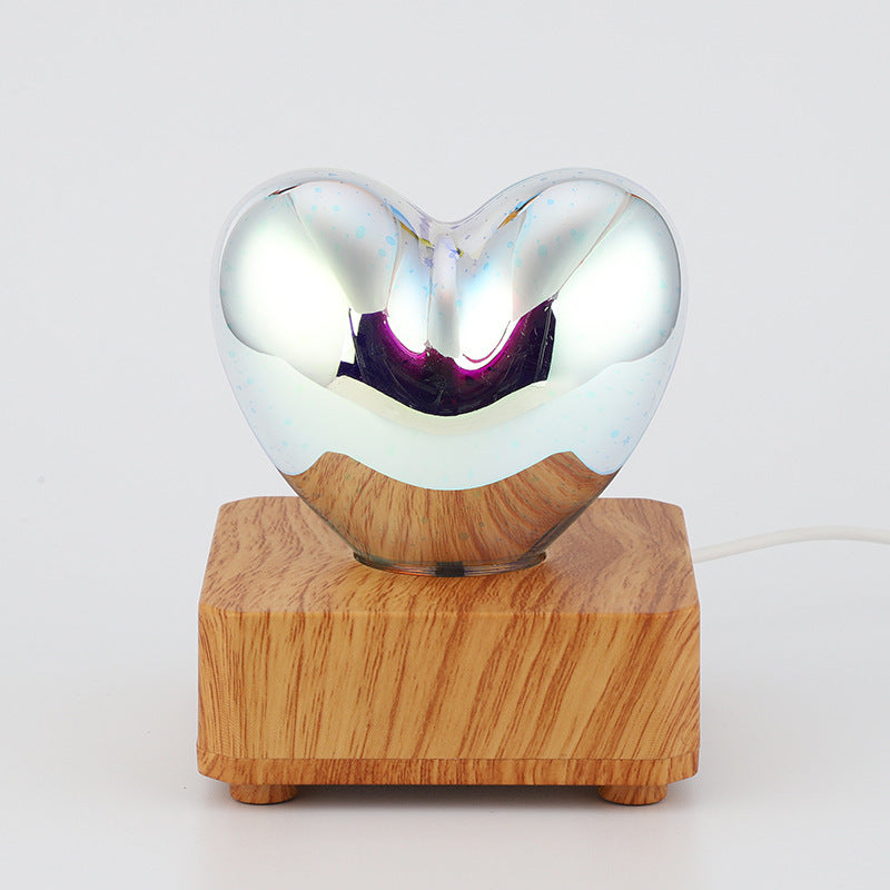 3D Love glass lamp