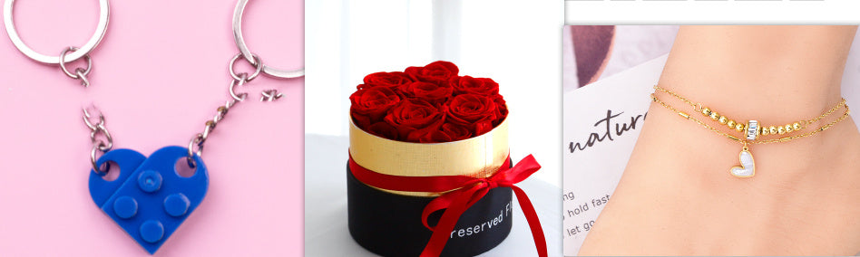 Valentines day gift roses in box