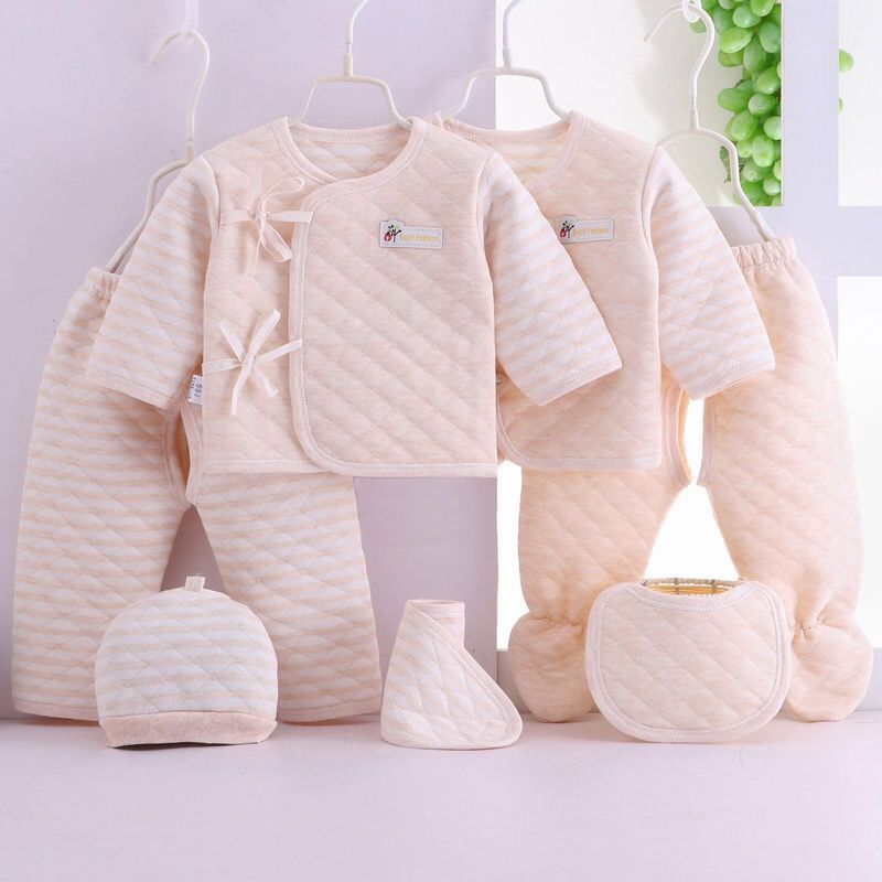 Infant Clothes Quilted Three Layer Thermal Underwear