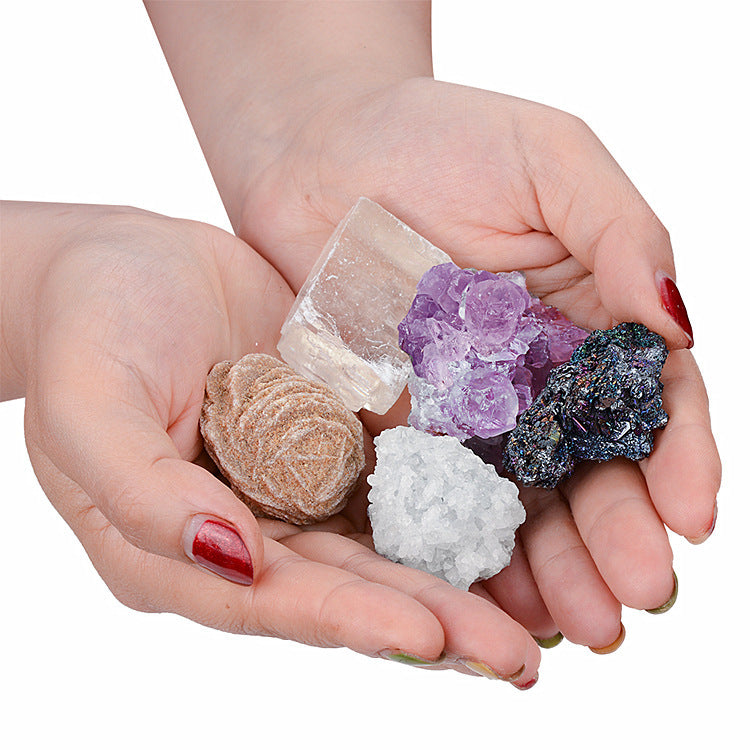 Gift box mineral crystal rocks