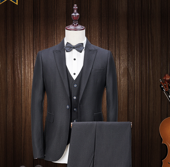 Three-pieces suit jacket men