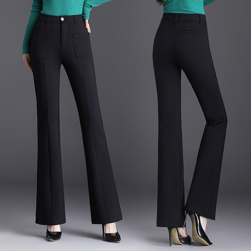 Flared Wide Leg Pants Female Suit Women's Pants Loose Drooping Slimming