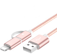 100cm Fast Charger Cable 2 IN 1 USB Type C Micro