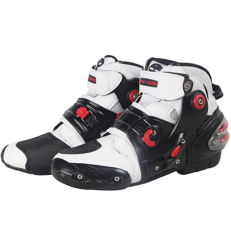 Breathable short boots for motorcycle riding