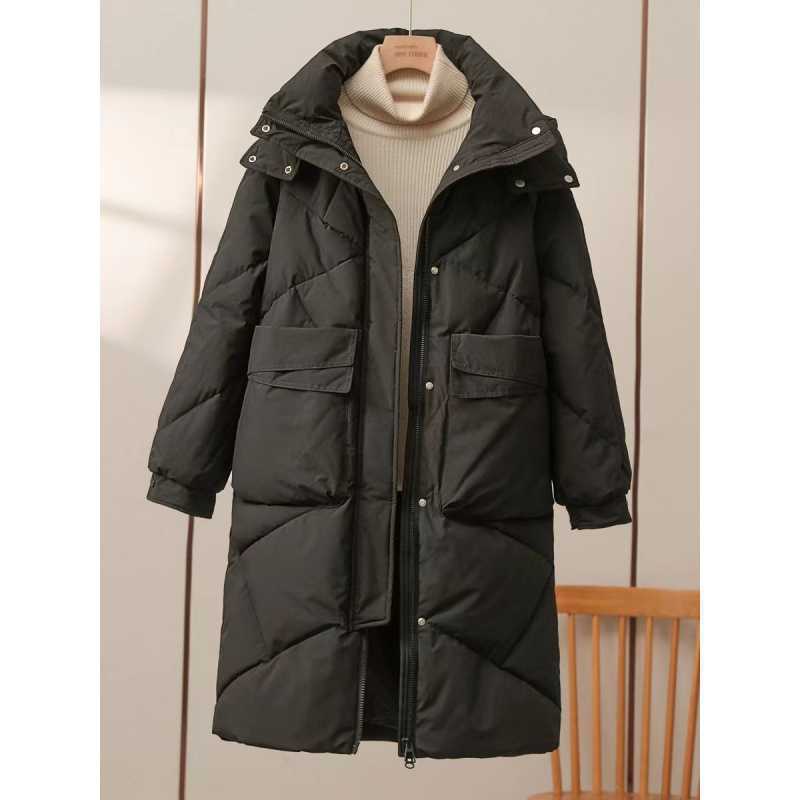 Women's Mid-length Cotton-padded Coat Thickened Warm Plus Size Coat