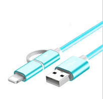 100cm Fast Charger Cable 2 IN 1 USB Type C Micro