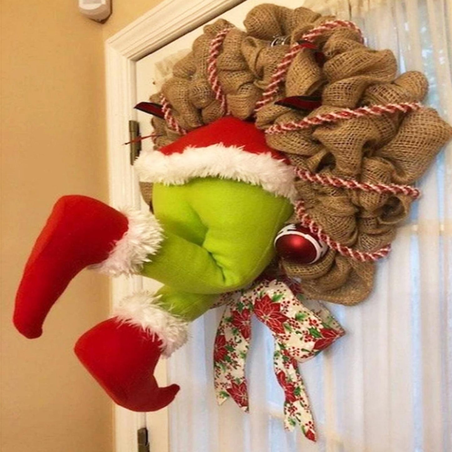 Christmas Thief Door hanging props