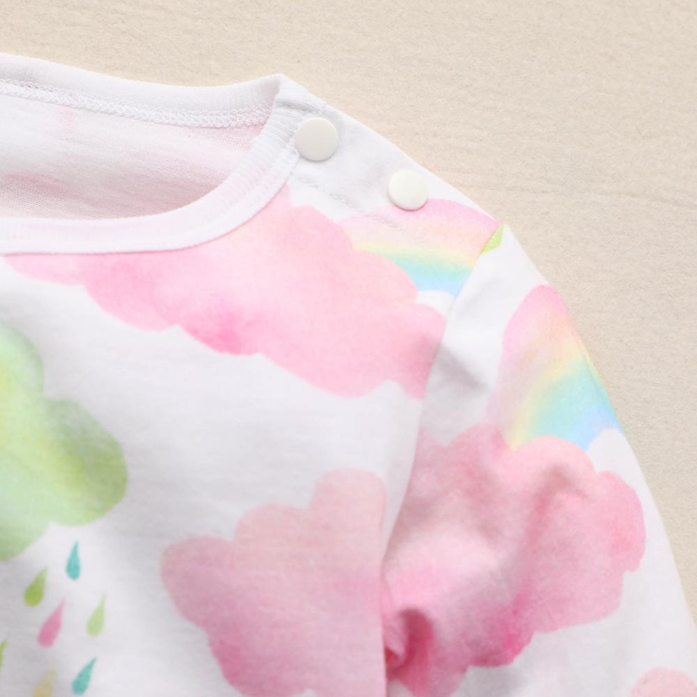 Baby girl Colorful cloud one-piece clothes