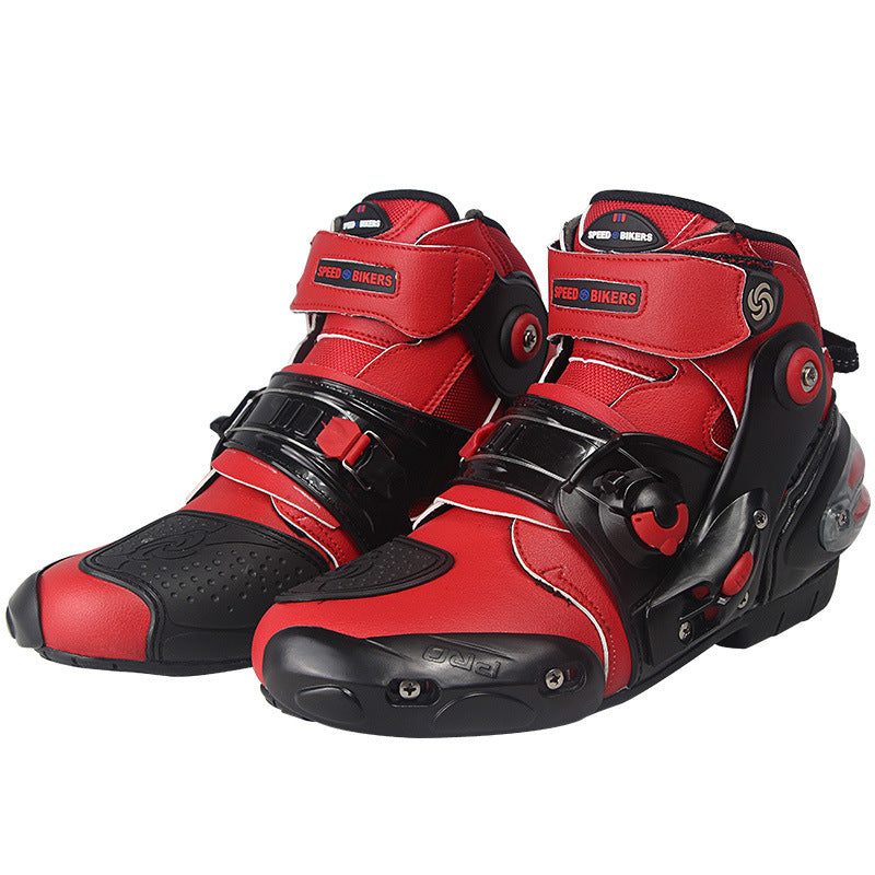 Breathable short boots for motorcycle riding