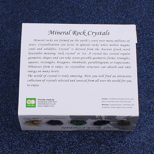 Gift box mineral crystal rocks