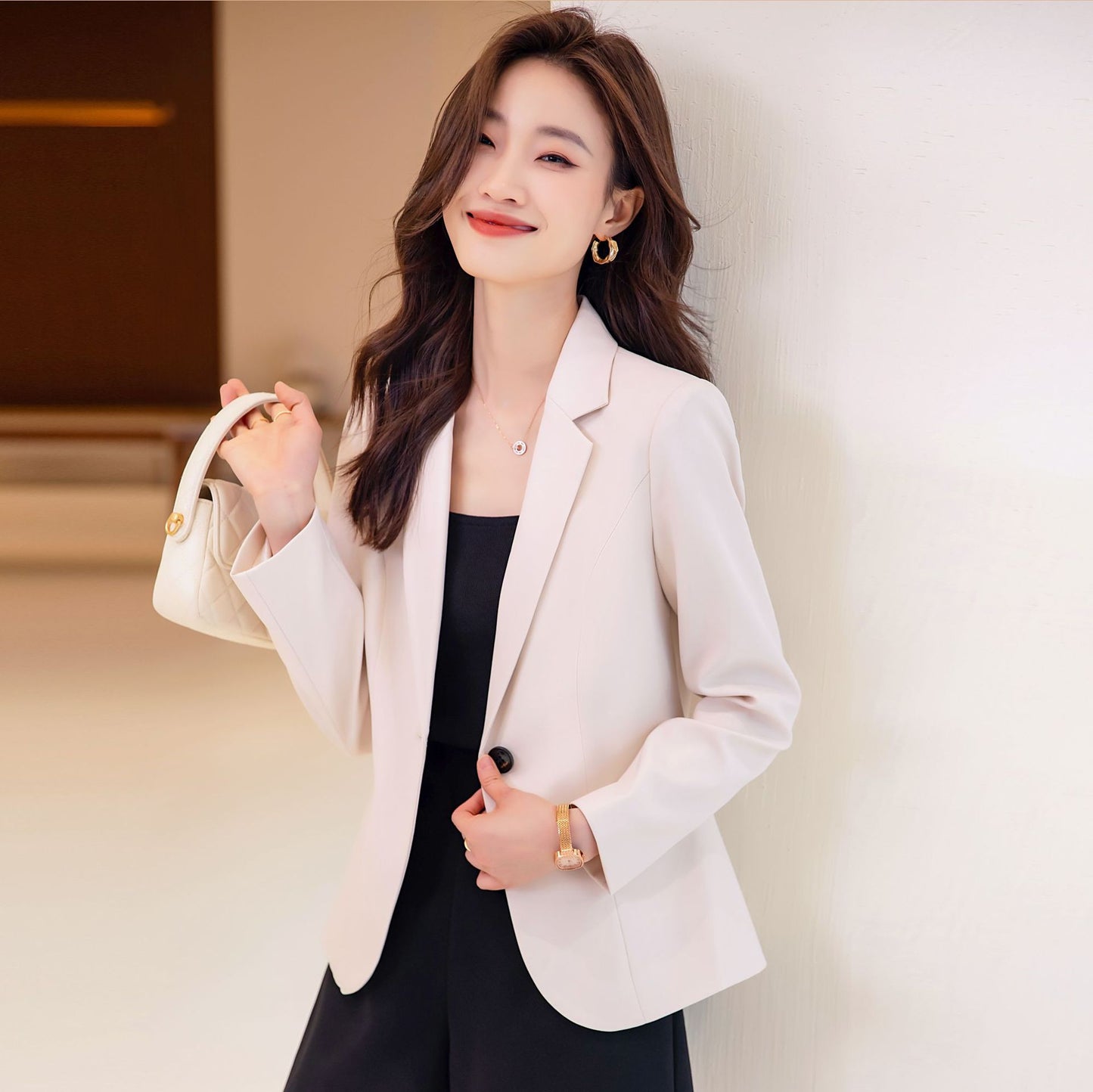 Woman’s blazer Padded Shoulder Small Women's Short Suit blazer