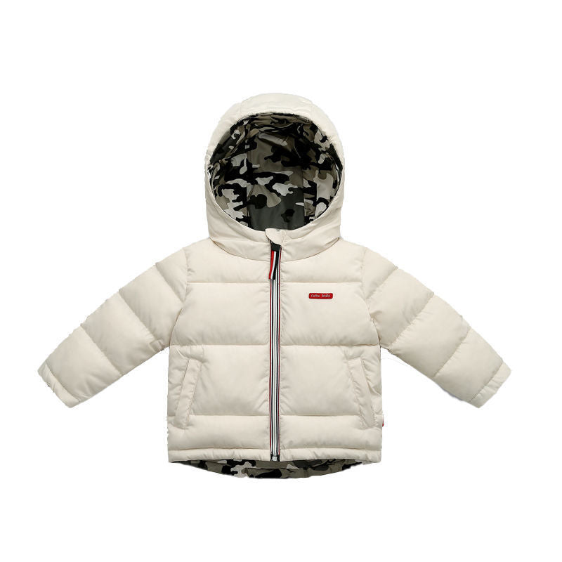 Children jacket Middle and small Children Wear Double-sided Padded Winter Jackets