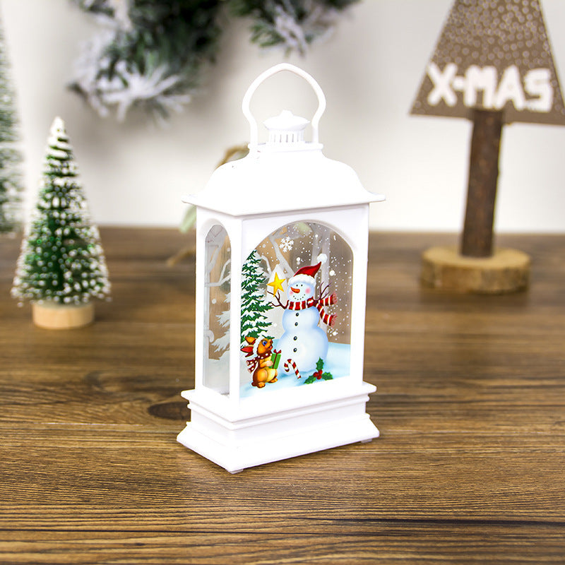 Christmas Decorations Portable Christmas Light Painted Transparent Ornaments