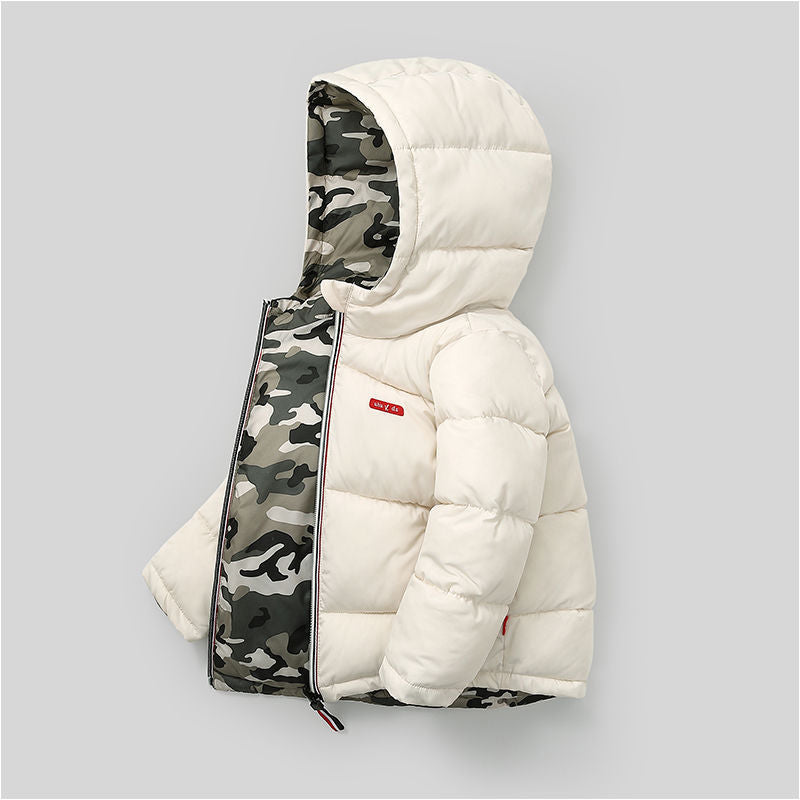 Children jacket Middle and small Children Wear Double-sided Padded Winter Jackets