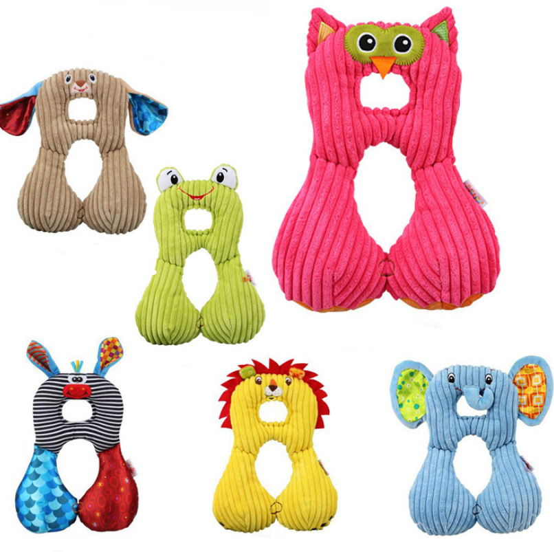 Neck pillow for children Baby pillow cartoon animal U-shaped neck pillow Baby car seat cushion pillow