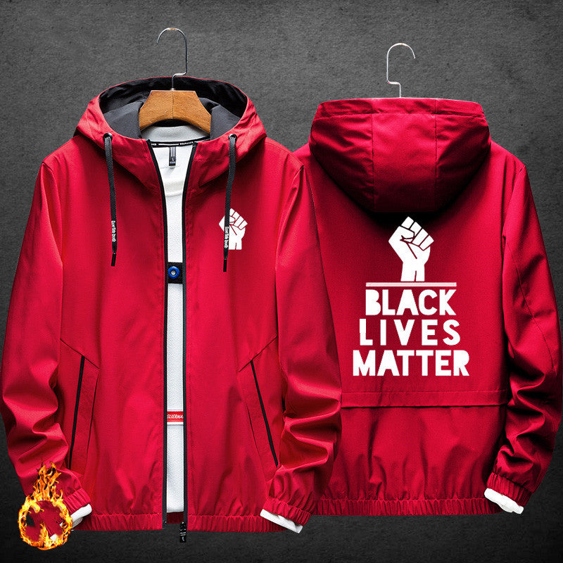 Black people's life is also life. Same jacket men's spring and autumn thin youth men's printed casual clothes