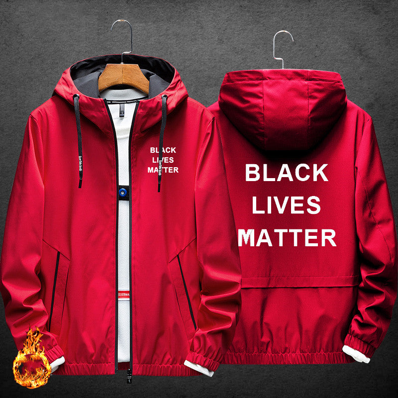 Black people's life is also life. Same jacket men's spring and autumn thin youth men's printed casual clothes