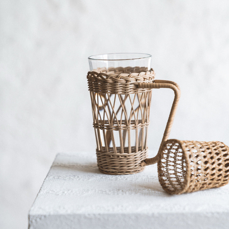 Woven cup holder