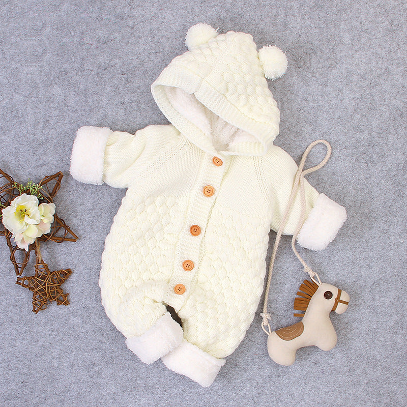 Baby girl clothes Knitted Jumpsuit Spring And Autumn Models