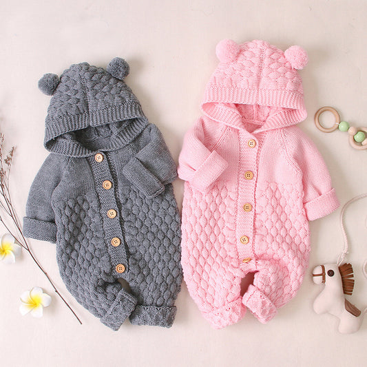 Baby girl clothes Knitted Jumpsuit Spring And Autumn Models