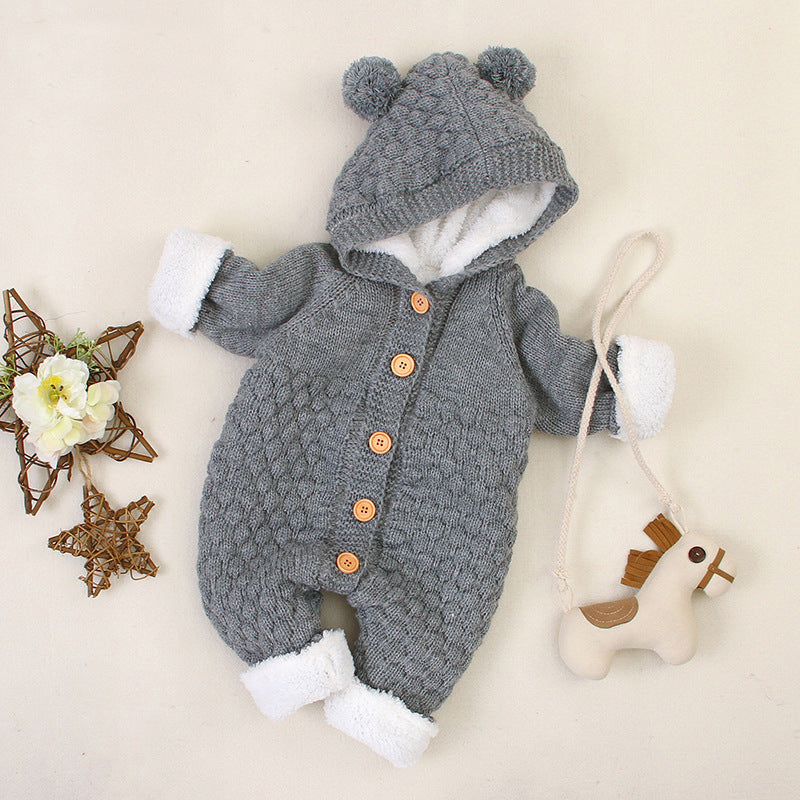 Baby girl clothes Knitted Jumpsuit Spring And Autumn Models