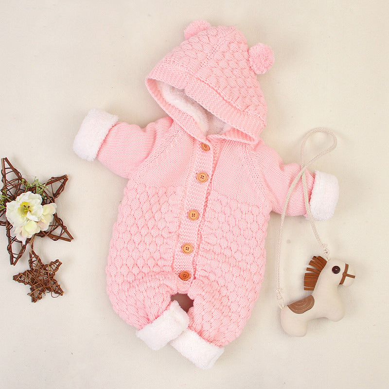 Baby girl clothes Knitted Jumpsuit Spring And Autumn Models