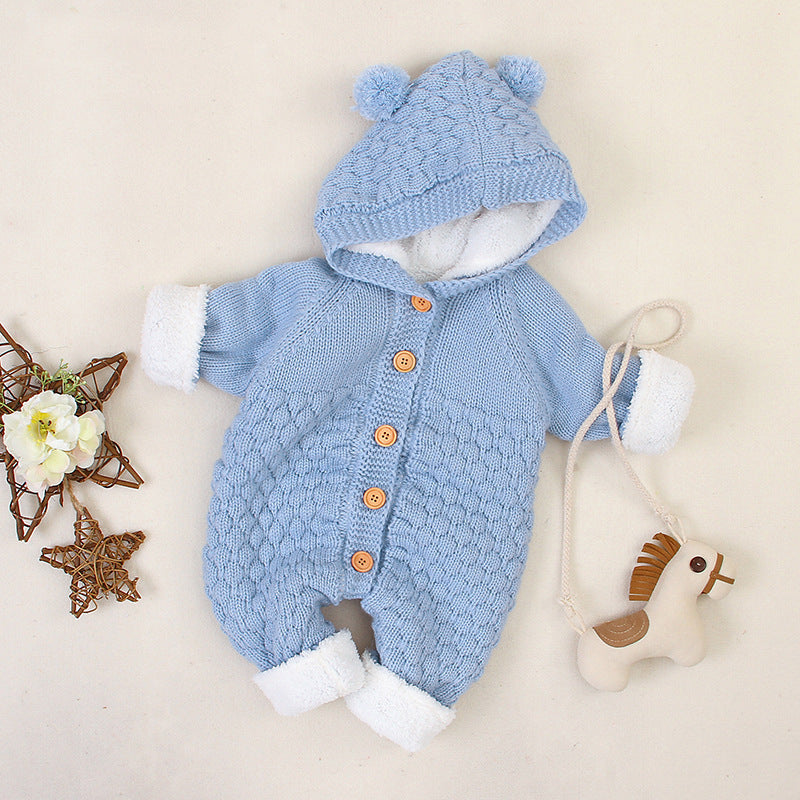 Baby girl clothes Knitted Jumpsuit Spring And Autumn Models