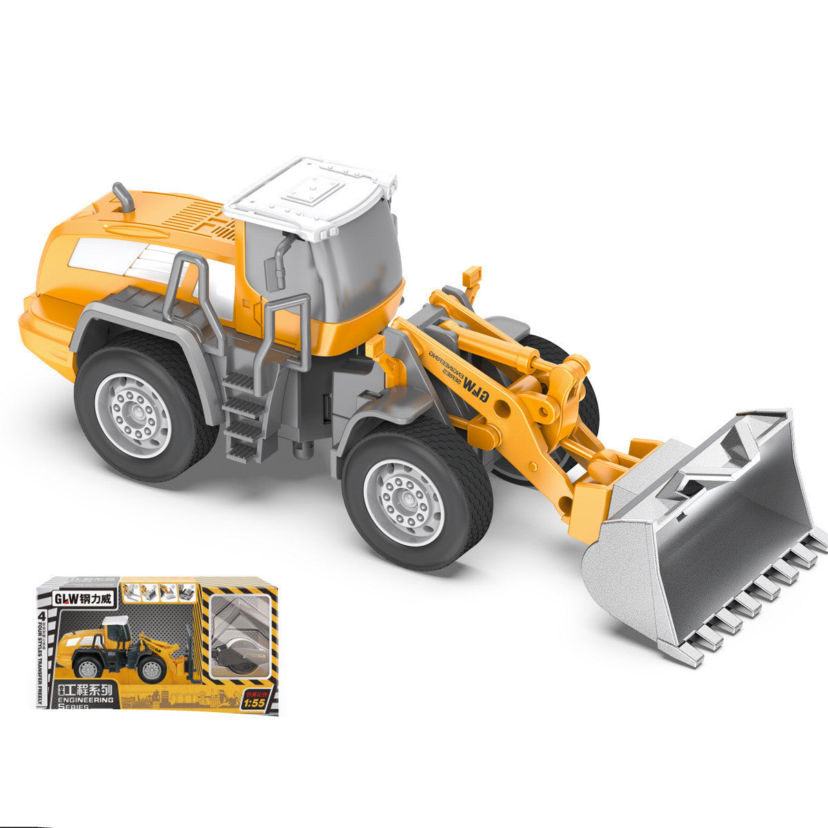 Simulation Alloy Car Model Engineering Excavator Set Children's Toys