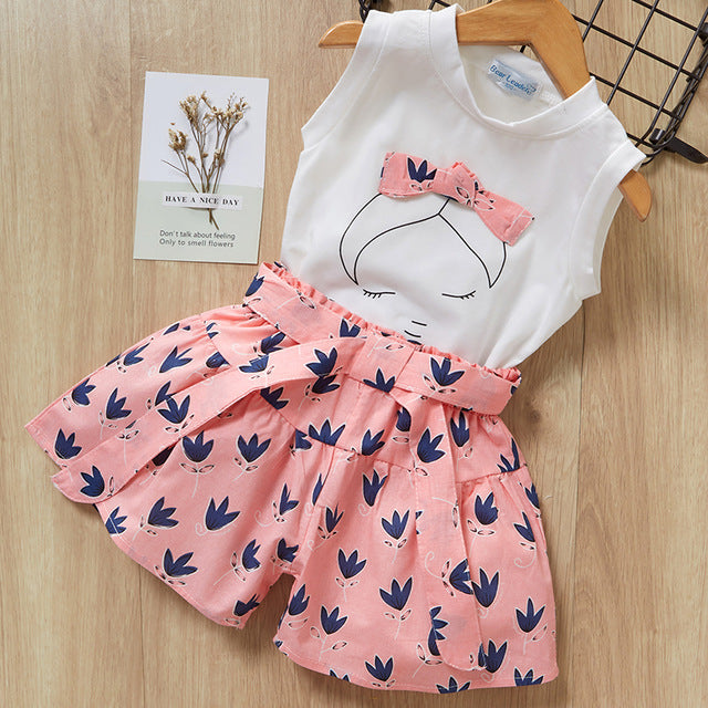 Girls Clothes Girls shirt shorts suit