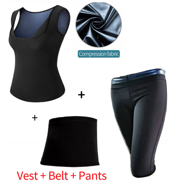 Violent Sweat Fitness Suit Postpartum Chest Support Waist Corset Underwear Yoga Clothes Body Sculpting Sweat Tights