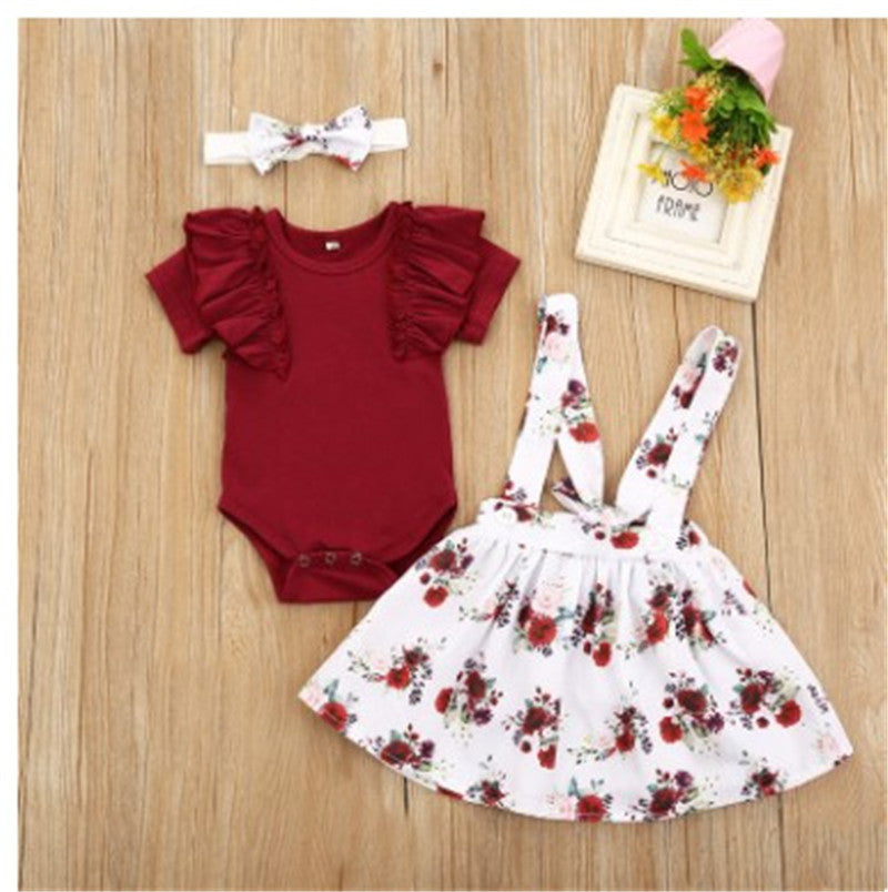 Baby Girls Kids Skirt Romper Clothes