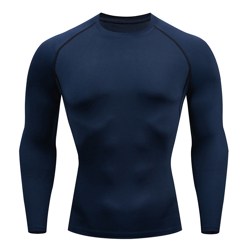 Tight-Fitting Long-Sleeved Fitness Clothes For Men, Stretch Men'S Corsets, Casual Sports Basketball Training Clothes