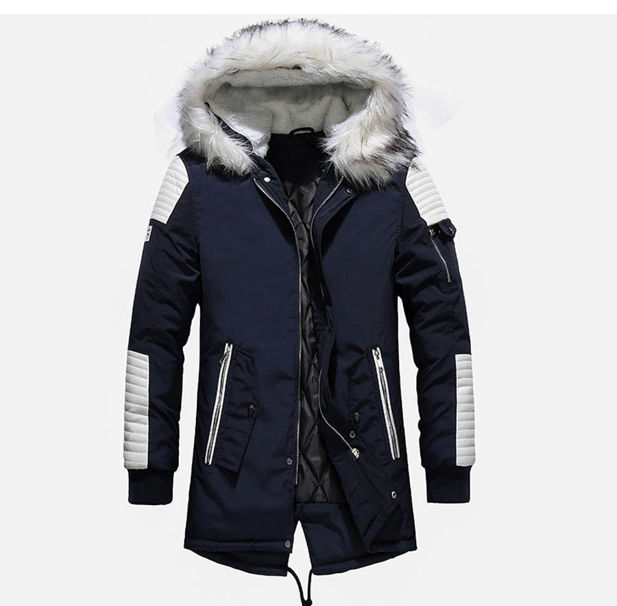 Winter Jacket Men Thicken Warm Parkas Men Casual Long Outwear Hooded