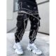 Cashew Flower Casual Sports Harem Pants Men European And American Loose High Street Multi-Pocket Overalls